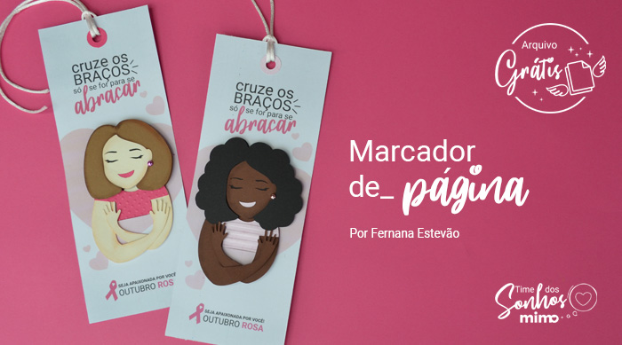 Marcador de Página Personalizado - Outubro Rosa