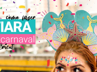 Como Fazer Tiara de carnaval de Sereia com CRICUT - DIY