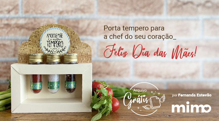 Lembrancinha Dia das Mães - Molde Grátis Cricut