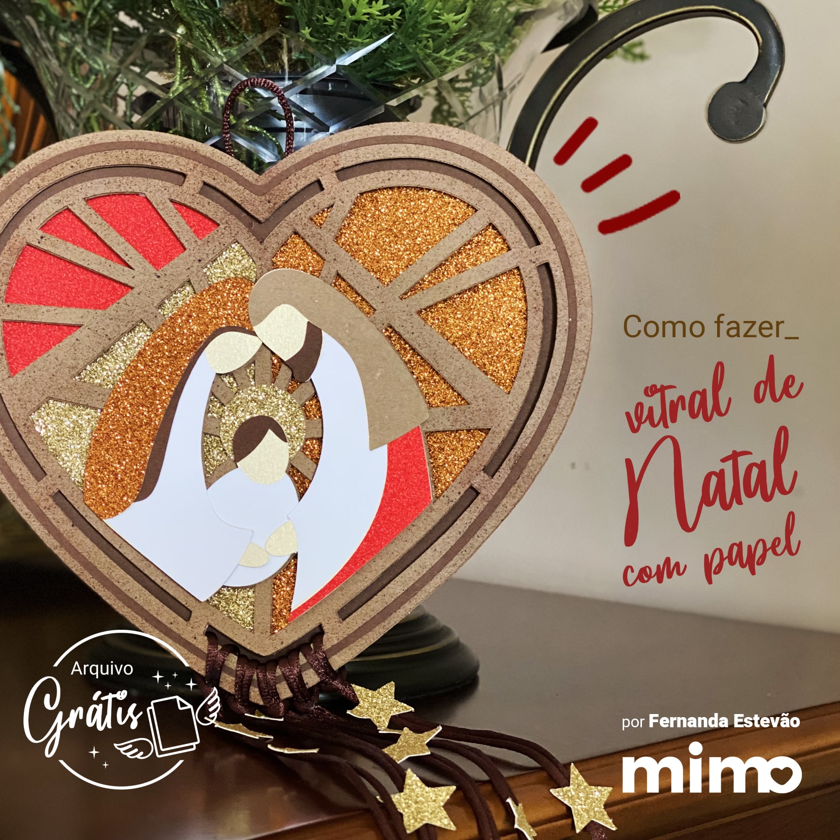 Como Fazer Lembrancinhas de Natal - Molde Grátis - Blog Mimo Crafts