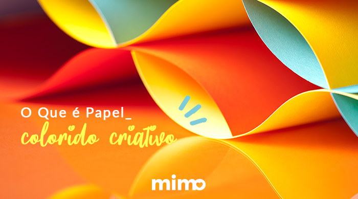 O que é papel colorido criativo?