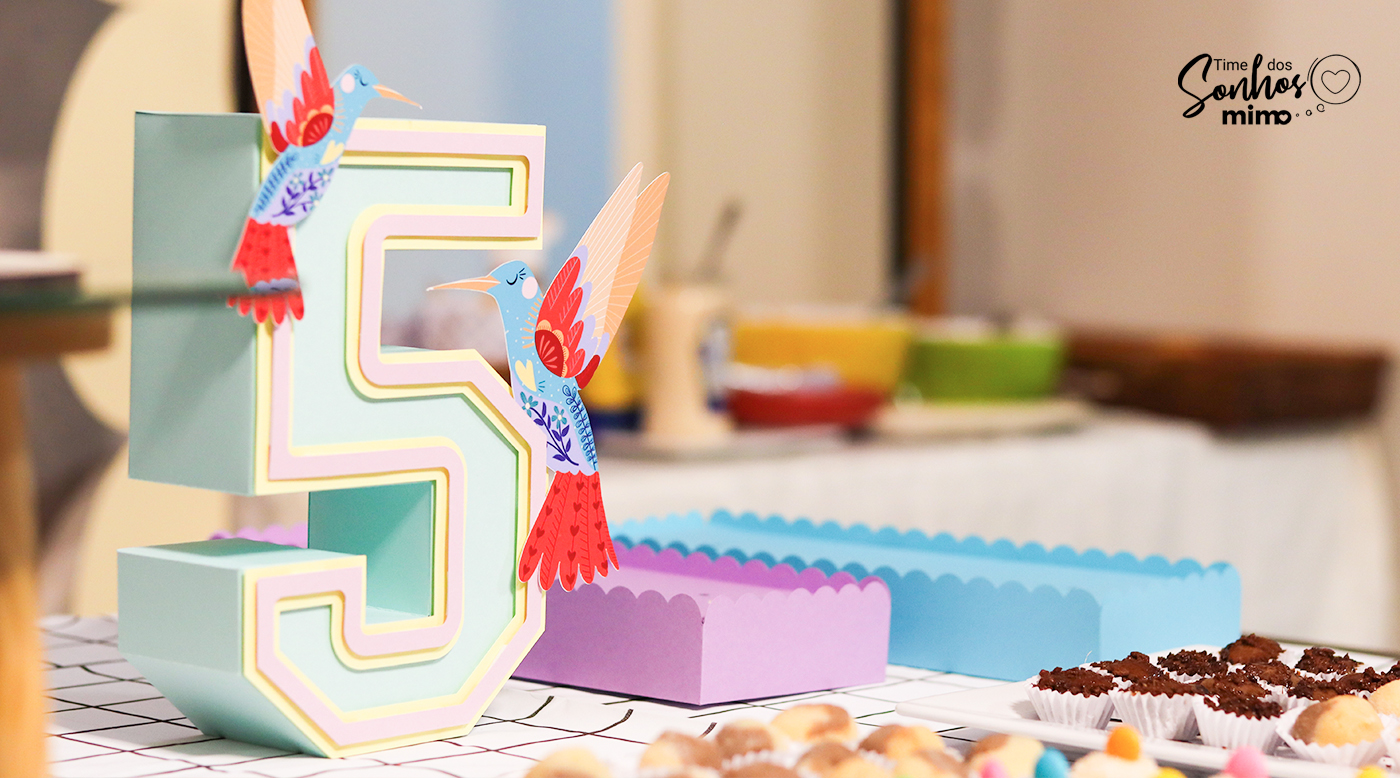 Letra 3D para decoração de aniversário