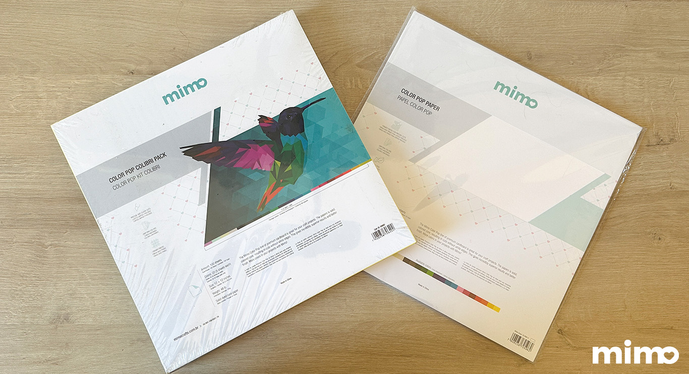 Papéis Mimo para fazer envelopes de papel com a Base Mimo Making
