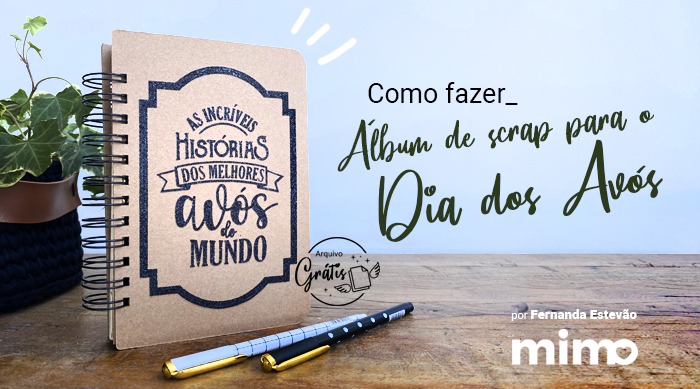 Presente Dia dos Avós – Álbum de Scrapbook