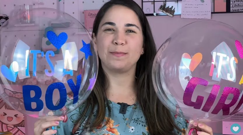 Resultado do balão bubble personalizado com os Adesivos Vinis Mimo