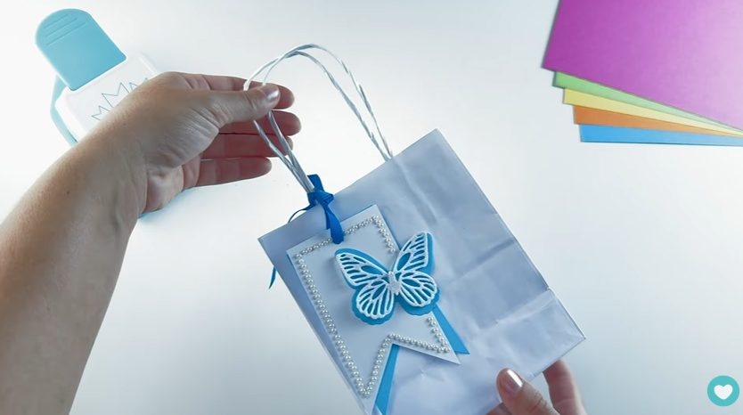 Resultado da tag para embalagem feita com o furador banner tag 3 em 1