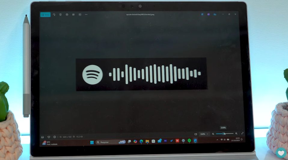Onda Sonora para o quadro spotify