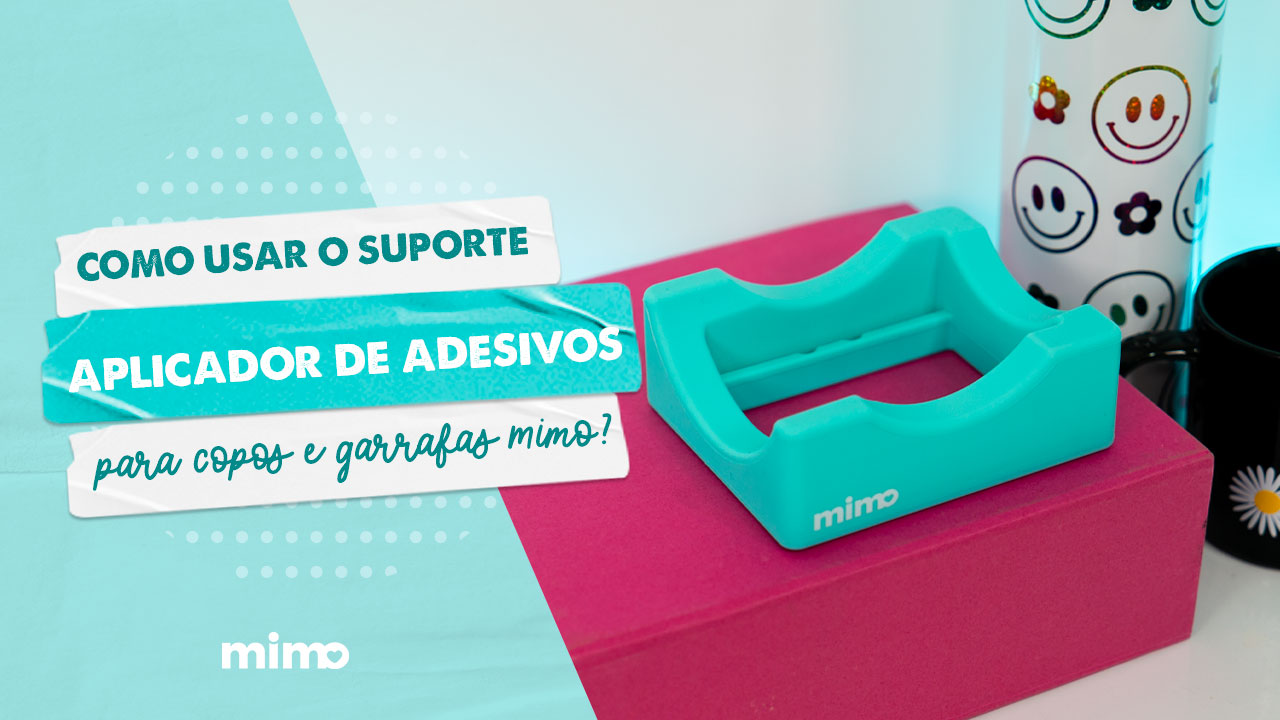 Como Usar o Suporte Aplicador de Adesivos para Copos e Garrafas Mimo?