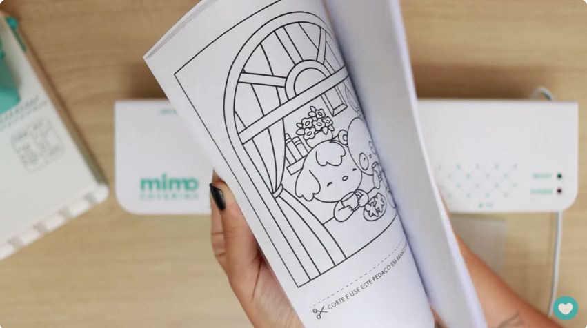 impressão com tinta pigmentada