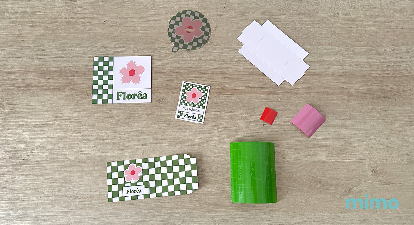 Artes impressas para fazer embalagens personalizadas 