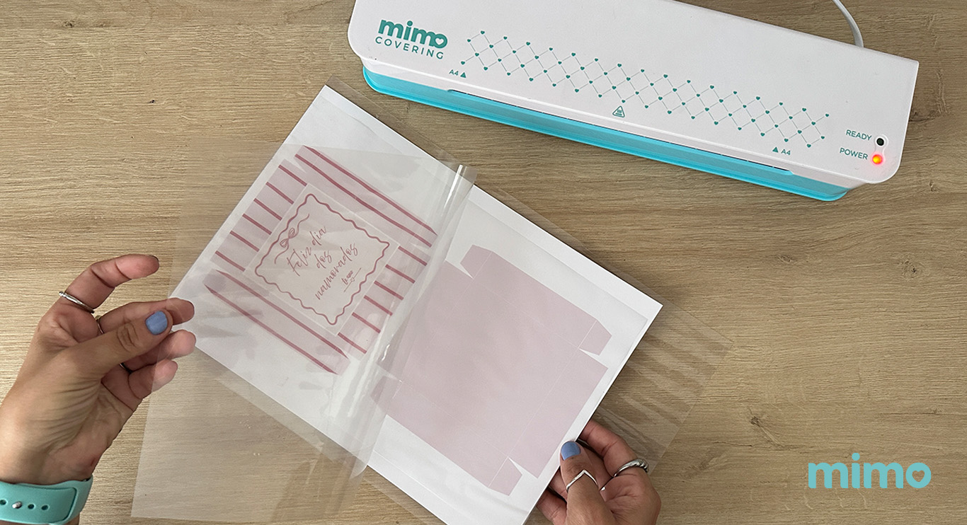 Preparando a arte para ser laminada na Mimo Covering
