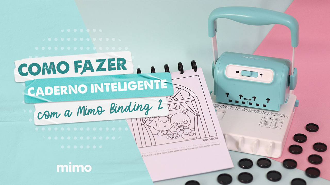 Como Fazer Caderno Inteligente com a Mimo Binding 2 - Encadernadora 2 em 1 Mimo