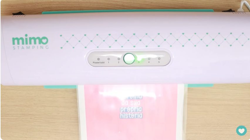 laminação usando o Mimo Stamping