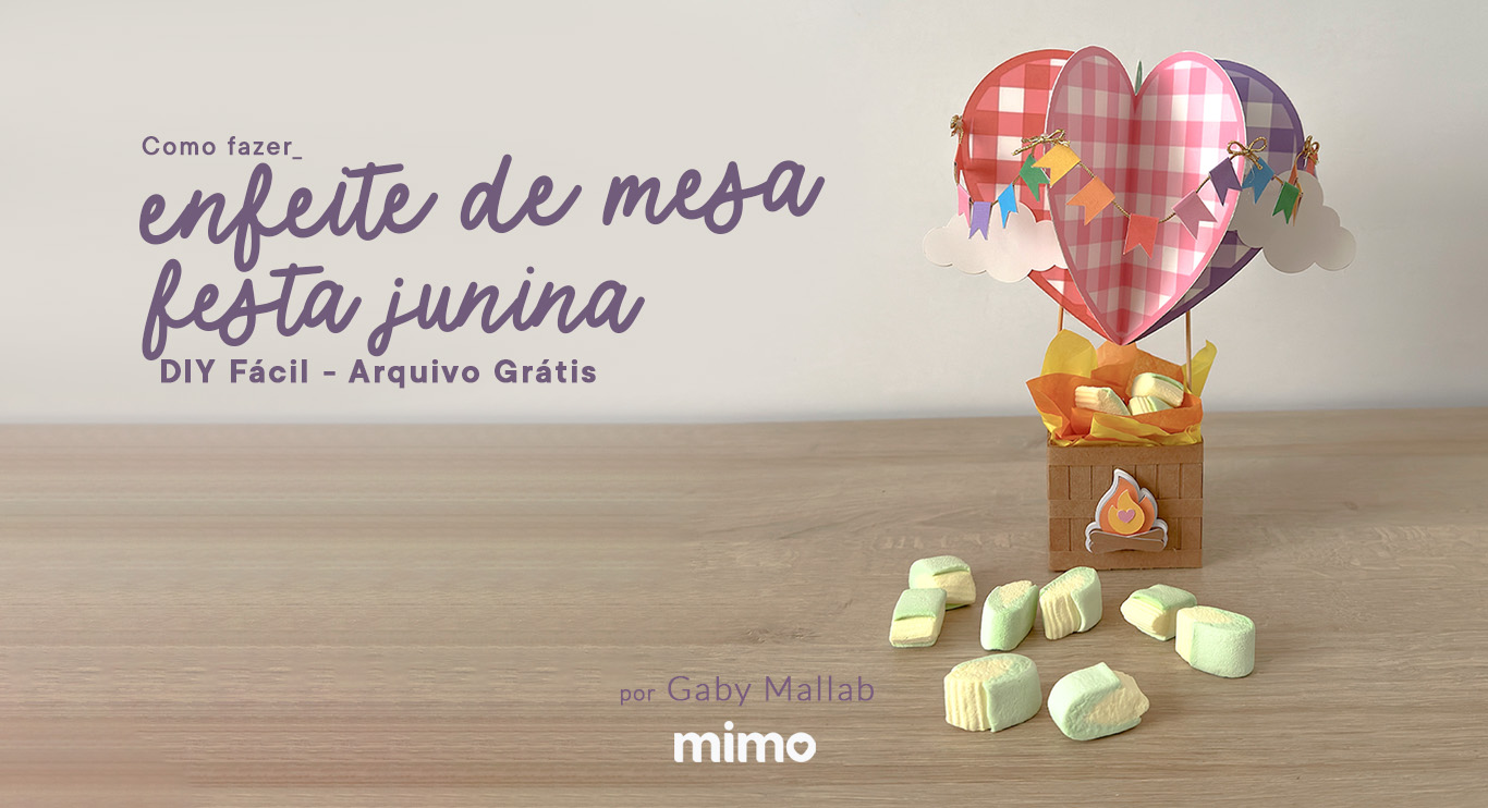 Como Fazer Enfeite de Mesa Festa Junina - Arquivo Grátis