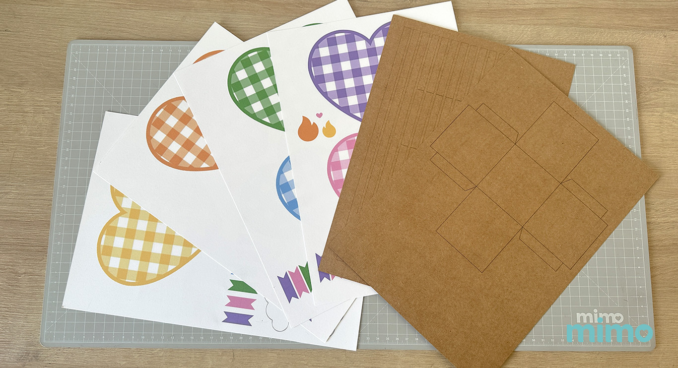 Artes impressas no Papel Color Pop Mimo