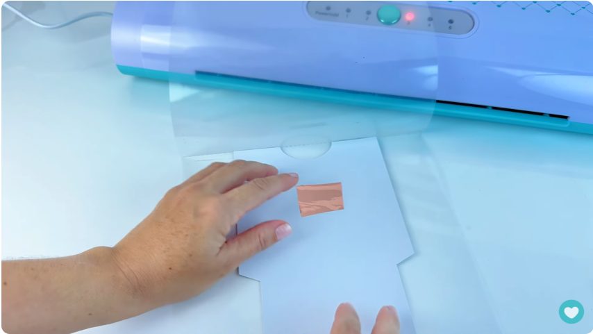 colocando tudo na base de aplicação da mimo stamping para aplicar efeito metalizado