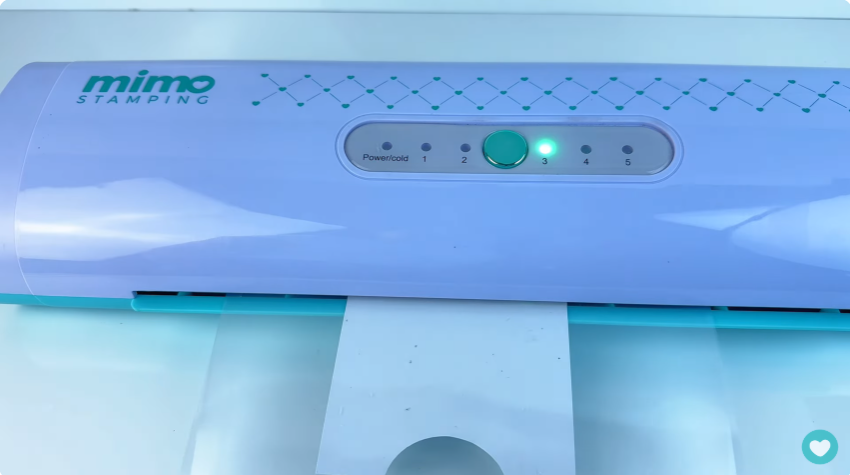 passando tudo na mimo stamping - aplicadora de efeitos metalizados