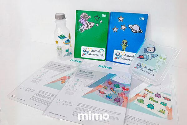 kit de material escolar personalizado