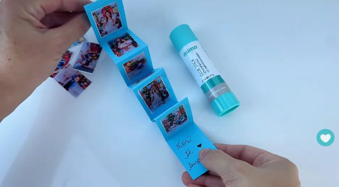 Resultado do cartão de scrapbook personalizado