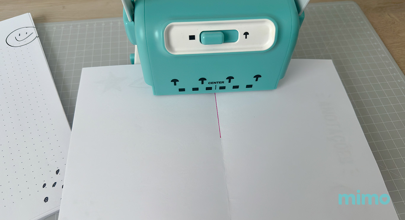 Fazendo o gabarito de encadernação na Mimo Binding 2