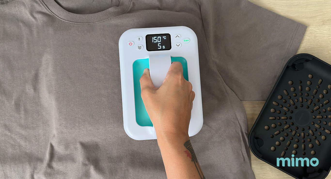 Aplicando o transfer com a Prensa Térmica