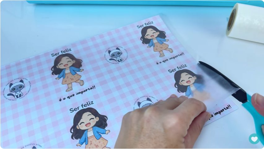 preparando Bopp para fazer laminação a quente