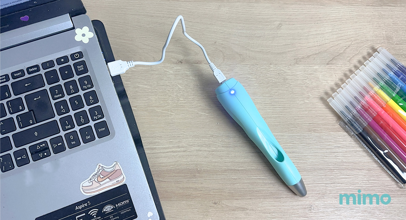 Carregando o Aerógrafo Mimo Carregando o Aerógrafo Mimo