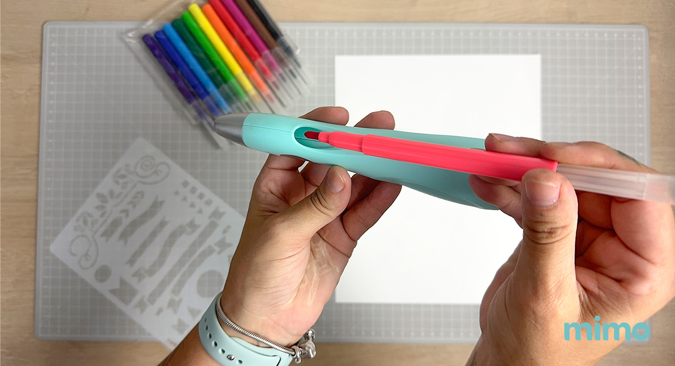 Colocando a caneta no Aerógrafo Colocando a caneta no Aerógrafo