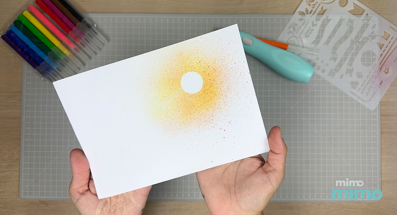 Resultado do sombreamento feito diretamente no papel Resultado do sombreamento feito diretamente no papel