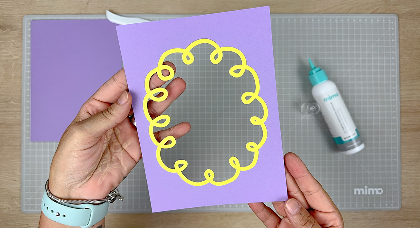 Resultado da moldura colada Resultado da moldura colada