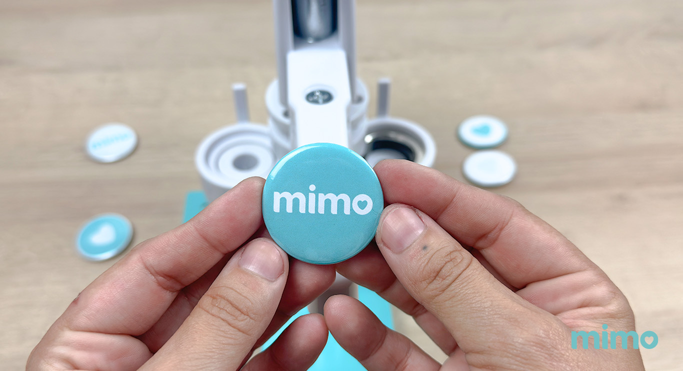 Resultado do botton feito na Mimo Pin