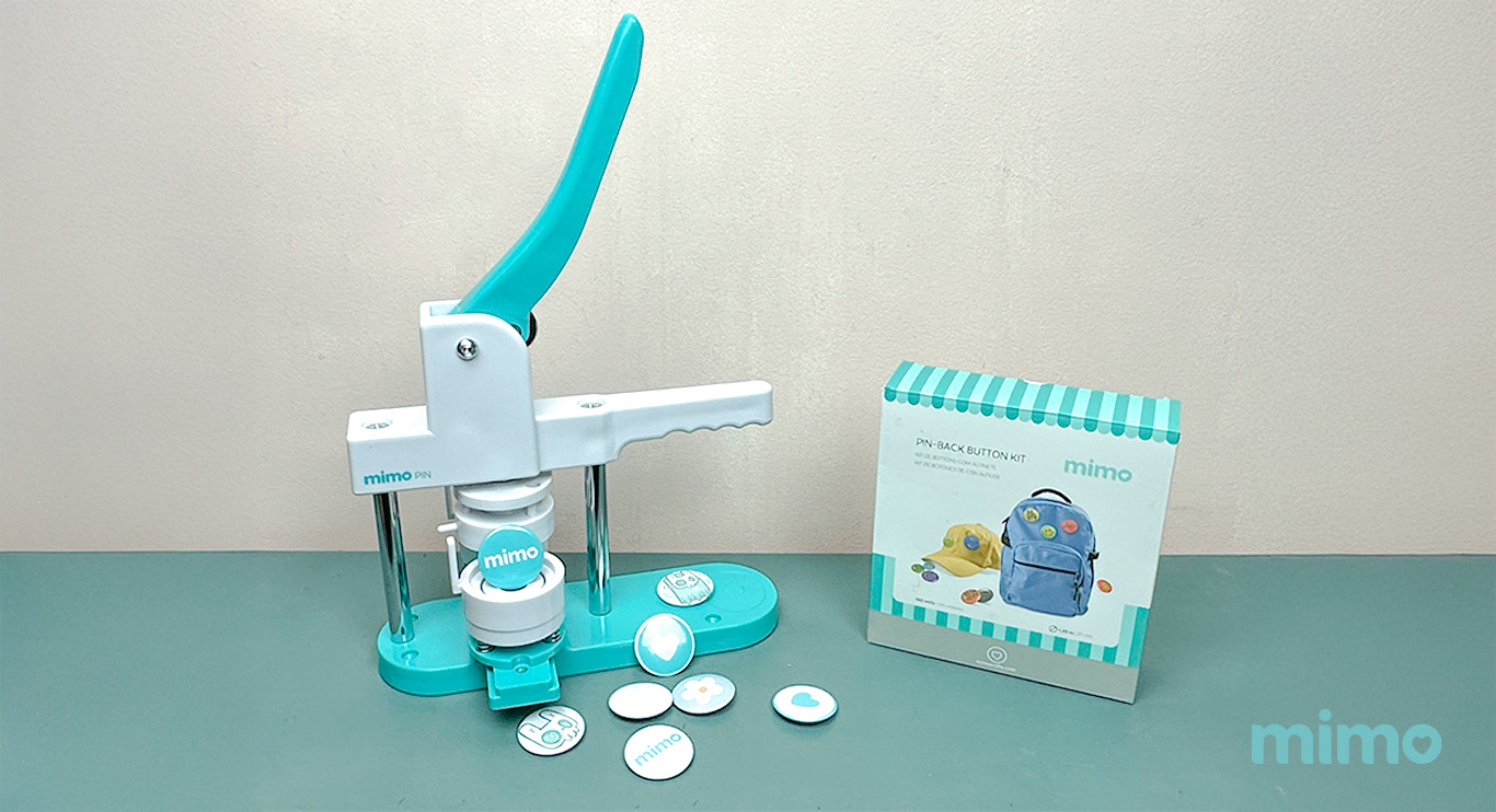 Bottons feito com a máquina de bottons Mimo Pin