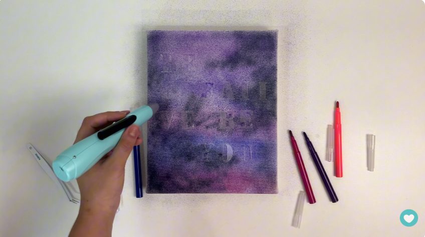 Fazendo o degradê de galáxia Fazendo o degradê de galáxia