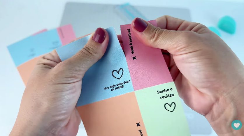 Resultado do corte pontilhado feito com a Régua 3 em 1 Resultado do corte pontilhado feito com a Régua 3 em 1