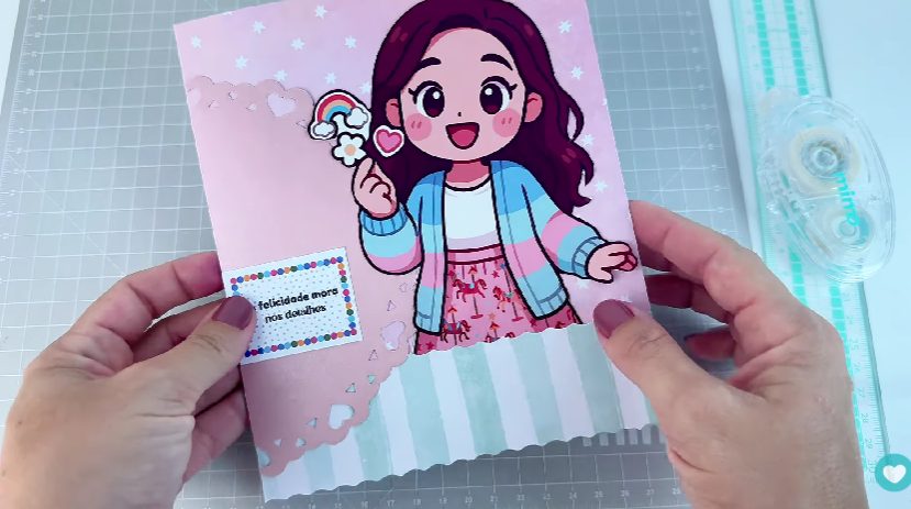 Cartão feito com as Réguas Mimo Cartão feito com as Réguas Mimo