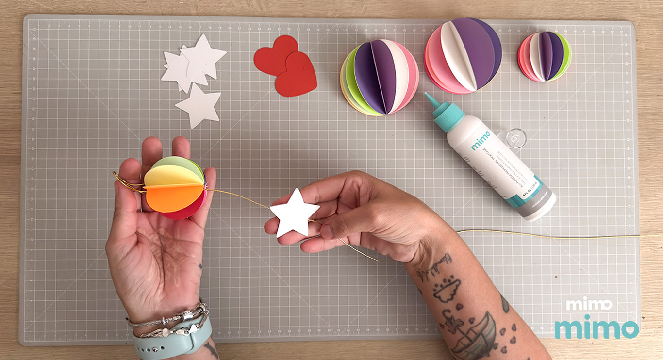 Resultado da estrela colada no barbante Resultado da estrela colada no barbante