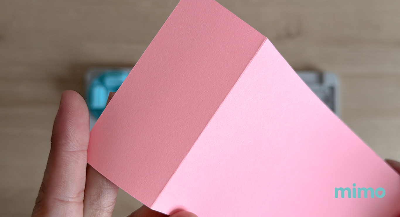 Vinco feito com o cortador 4 em 1 Vinco feito com o cortador 4 em 1