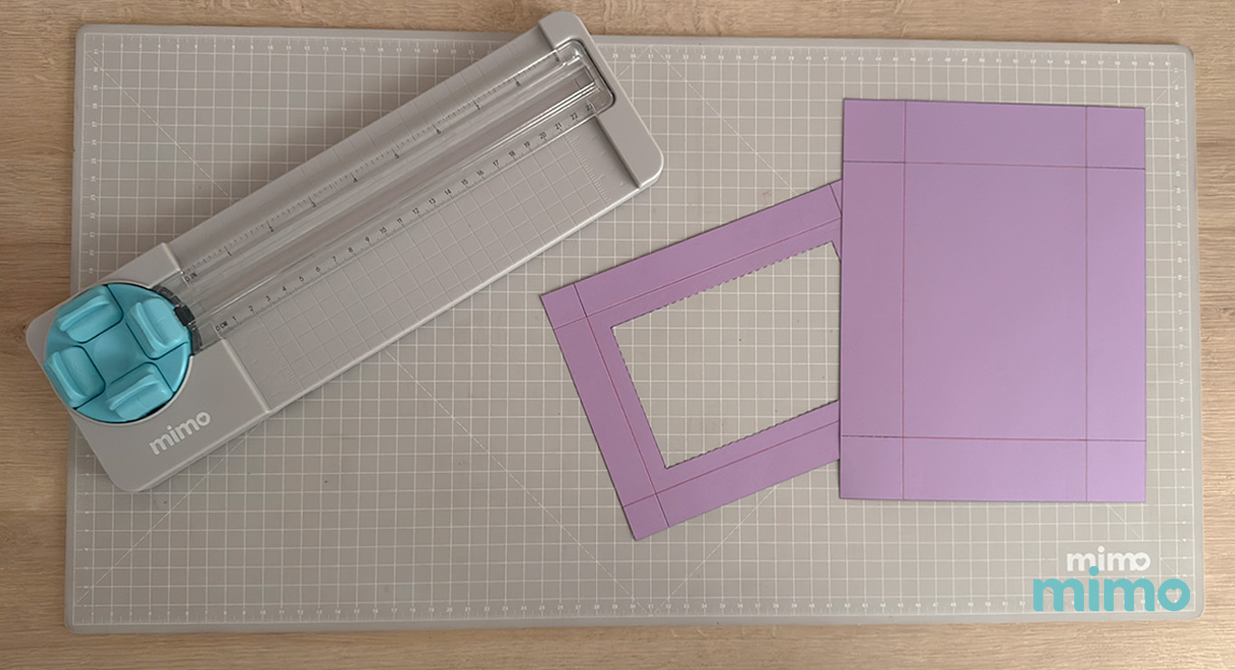 Resultado dos cortes feitos com o Cortador de Papel Resultado dos cortes feitos com o Cortador de Papel