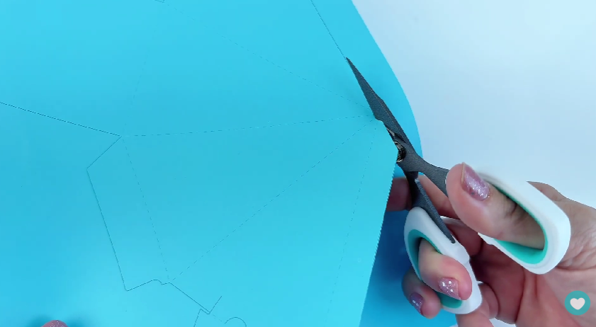 Tesoura de Precisão cortando o papel color pop Mimo Tesoura de Precisão cortando o papel color pop Mimo