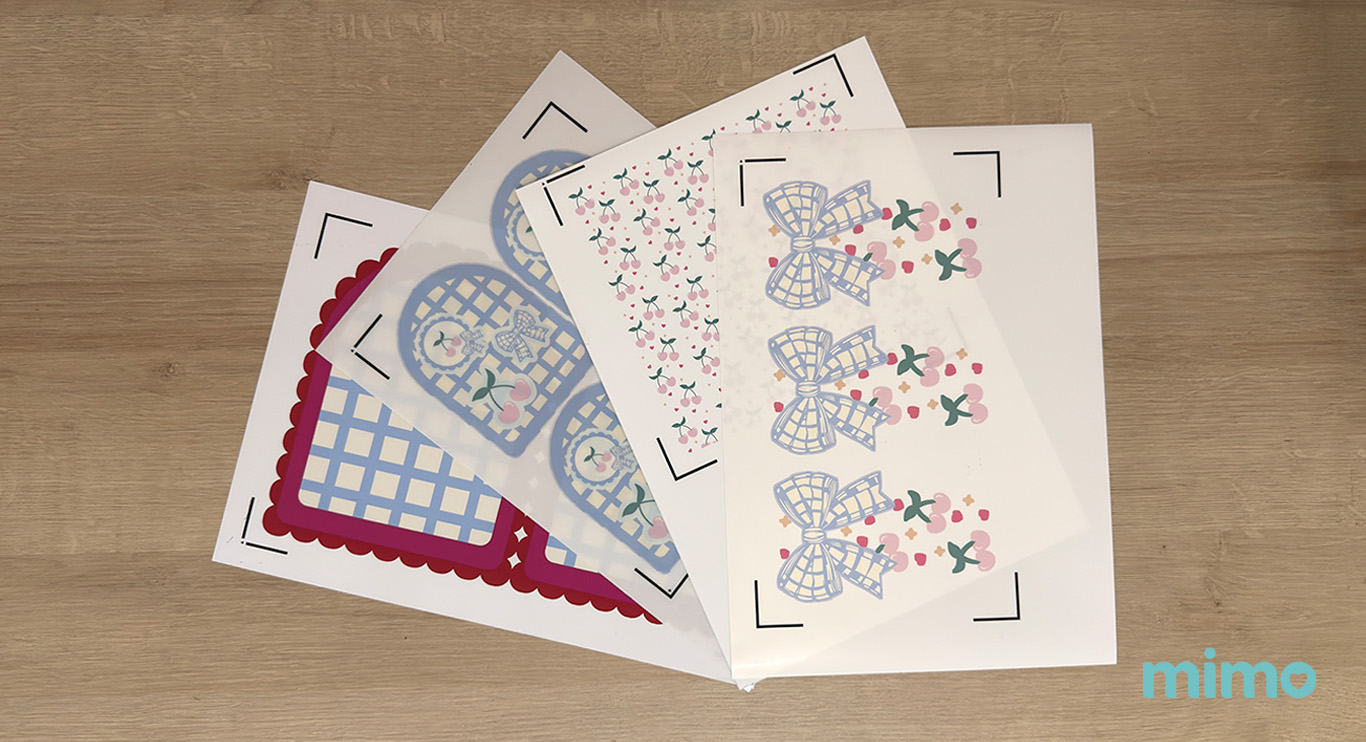 Resultado da impressão feita nos Adesivos Imprimáveis Resultado da impressão feita nos Adesivos Imprimáveis