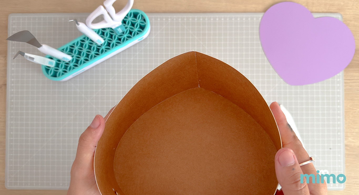 acabamento interno da caixinha personalizada Dia das Mães acabamento interno da caixinha personalizada Dia das Mães