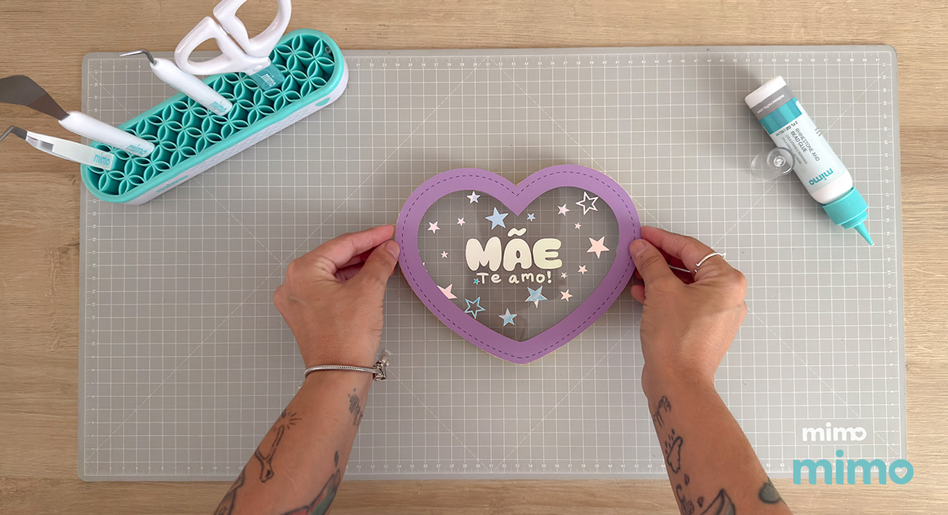 colando a tampa da caixinha colando a tampa da caixinha